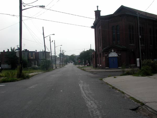 Newton Avenue Looking West From Broadway, September 22, 2003 — Union Methodist Episcopal Church