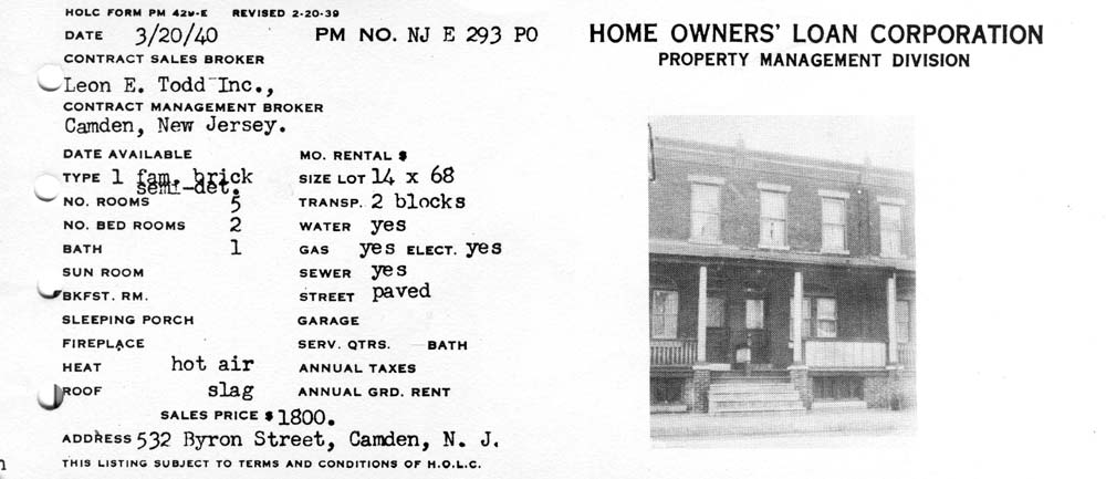 532 Byron Street, March 1940