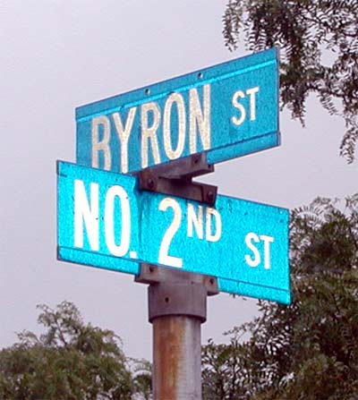 Byron Street at North 2nd Street, 2004