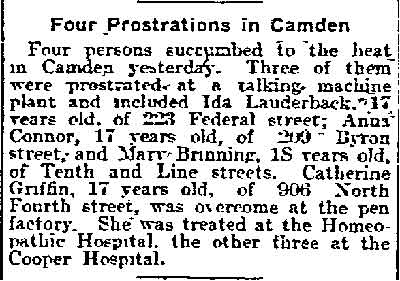1062 Line Street — Philadelphia Inquirer, June 24, 1910