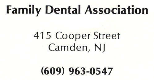415 Cooper Street, Family Dental Association, 1991 Fire Watch Magazine advertisement