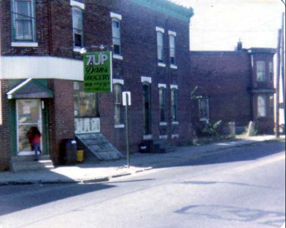 The grocery store at 53 East State Street — 2024 Cooper Street in background, 1970s