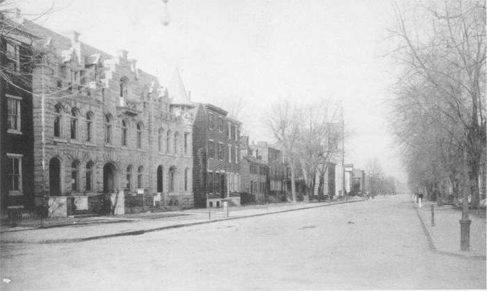 Cooper Street 500 block looking west from North 6th Street, 1892