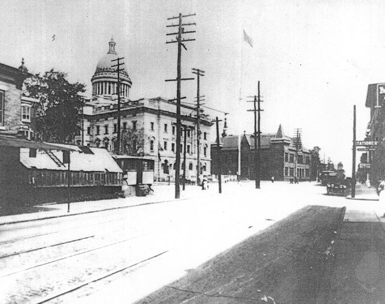 Looking East on Federal Street from Hudson Street, circa 1906