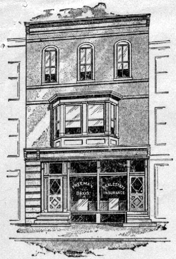 Freeman Brothers office at 314 Market Street, Camden, drawing circa 1916