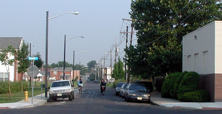 Looking north on Morse Street from Bank Street, July 2004