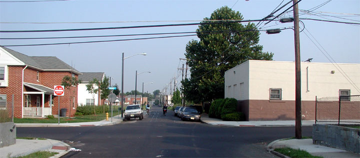 Looking north on Morse Street from Bank Street, July 2004