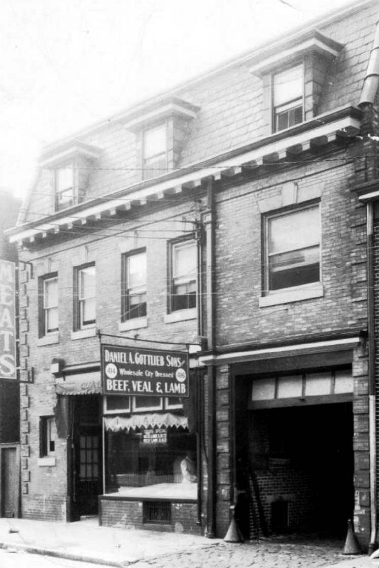 414-416 Mt. Vernon Street — the home of Daniel A. Gottlieb & Sons, Abbatoirs