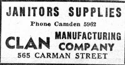 Janitors Supplies - Camden Courier-Post, February 20, 1936