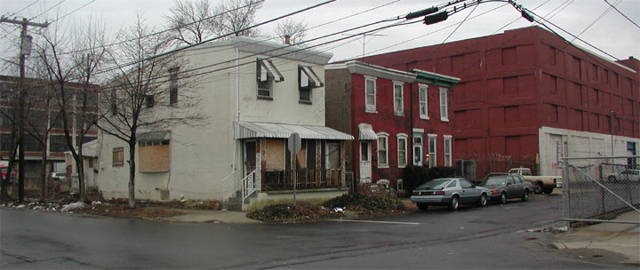 Carman Street looking southwest from 17th Street, March 2004