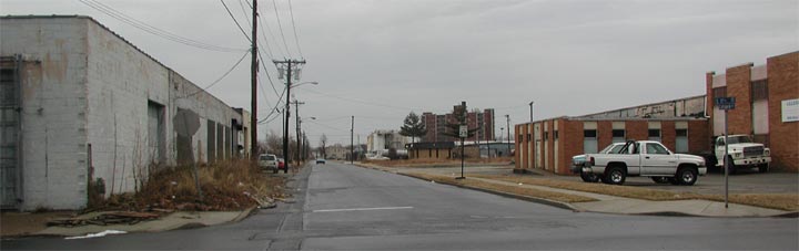 Carman Street looking east from 17th Street, March 2004