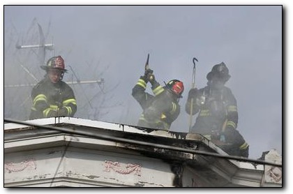933 Cedar Street fire, February 27, 2007 — aftermath
