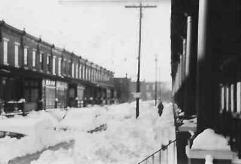 1950s — Looking west from the porch of 951 Cedar Street. Photo courtesy of John Pomponio