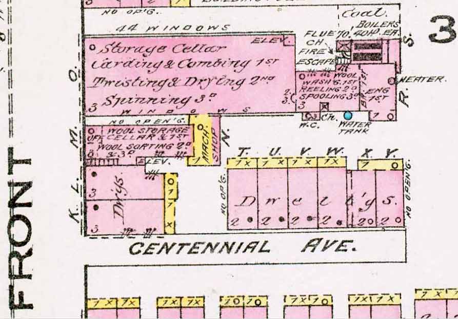 Centennial Avenue — 1885 Sanborn Map of Camden