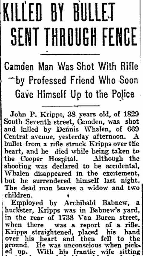 Killed by Bullet Sent Through Fence — Part 1 — 669 Central Avenue