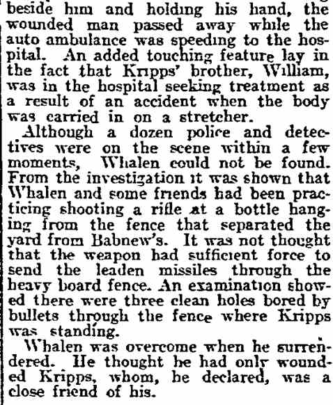 Killed by Bullet Sent Through Fence — Part 2 — 669 Central Avenue
