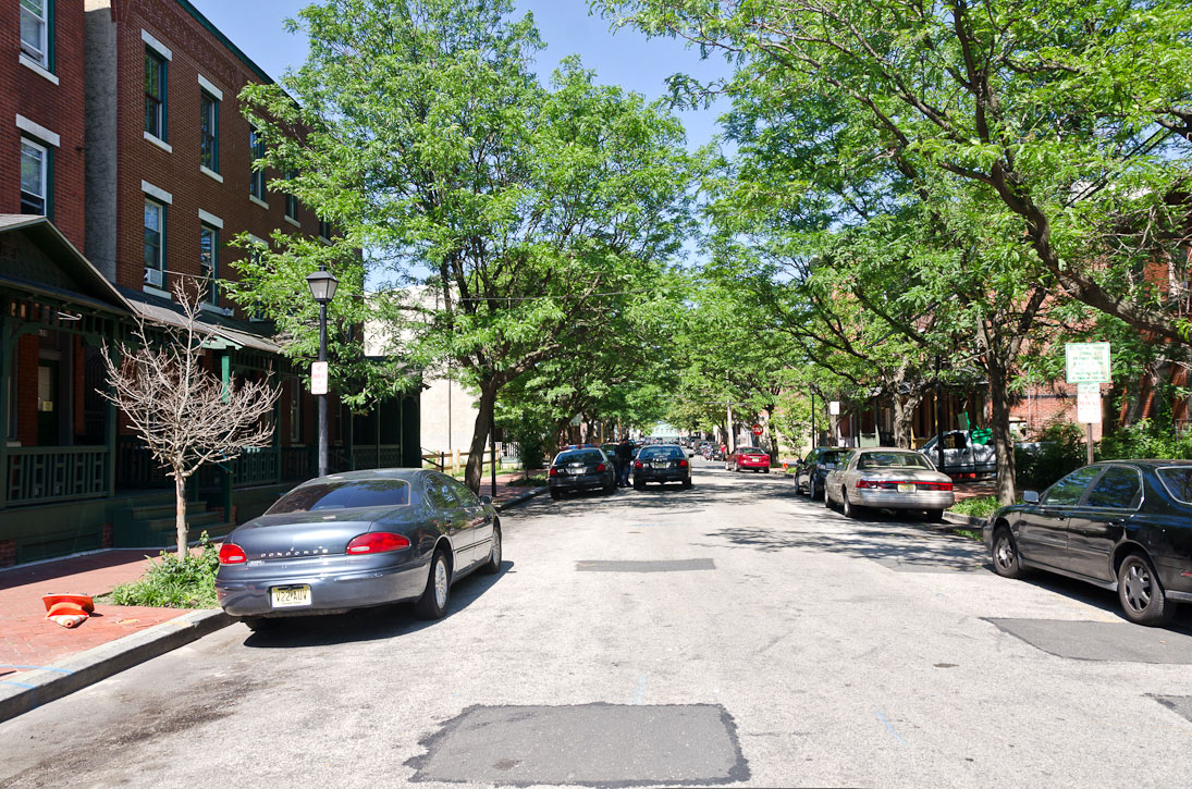 Looking West on Berkley Street from Chambers Avenue, June 15, 2012