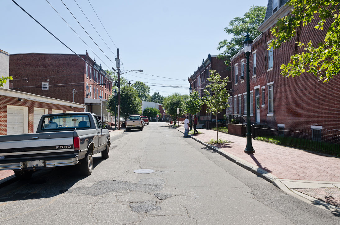 Looking East on Washington Street from Chambers Avenue, June 15, 2012