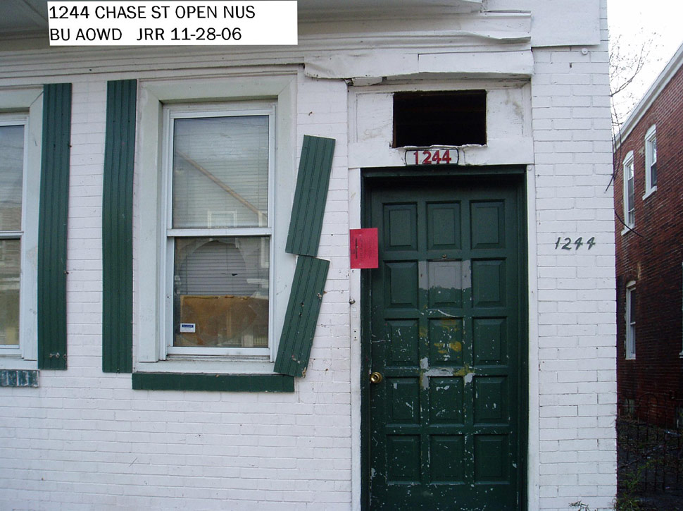 1244 Chase Street, November 2006