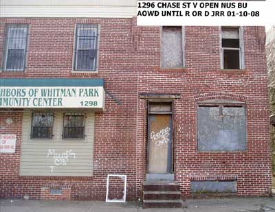 1296 and 1298 Chase Street, January 2008