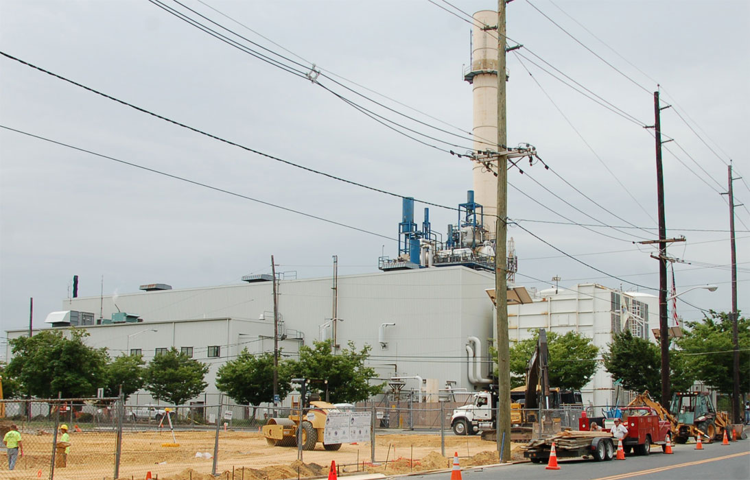 560-570 Chelton Avenue, Camden Cogeneration / North American Energy Services trash to steam plant, June 27, 2011