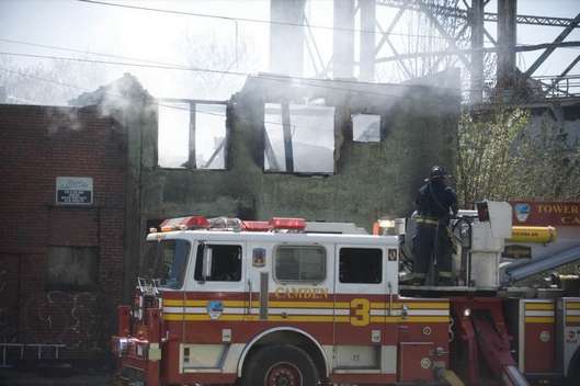 April 6, 2010 — Fire scene at 286 Cherry Street