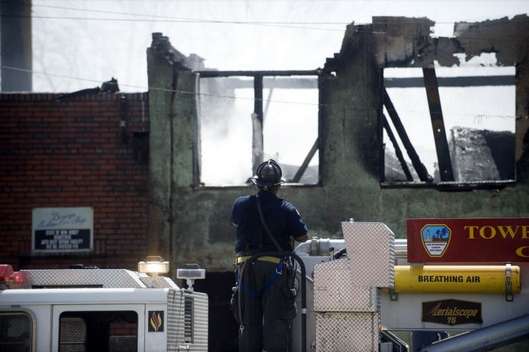 April 6, 2010 — Fire scene at 286 Cherry Street