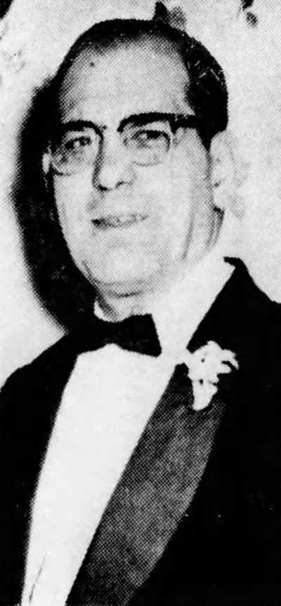 Portrait of Frank 'Chick Hayes' DiCerbo, 336 Cherry Street, 1963 — Camden Courier-Post, November 9, 1963