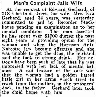 Philadelphia Inquirer, June 18, 1915 — 218 Chestnut Street, Elmer Gerhard family