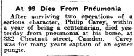 Camden Courier-Post, January 6, 2016 — 332 Chestnut Street, James Carey family