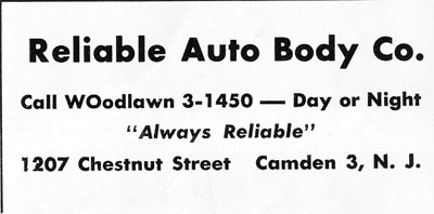 1207 Chestnut Street — Banquet Program ad, 1967