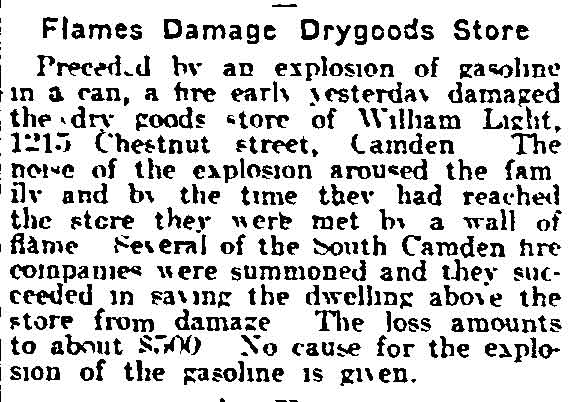 Philadelphia Inquirer, March 26, 1915 — 1215 Chestnut Street, William Light