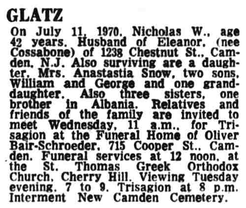 1238 Chestnut Street — Camden Courier-Post, July 13, 1970