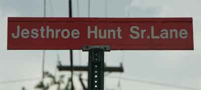 Clare and Pine Streets sign, August 2011