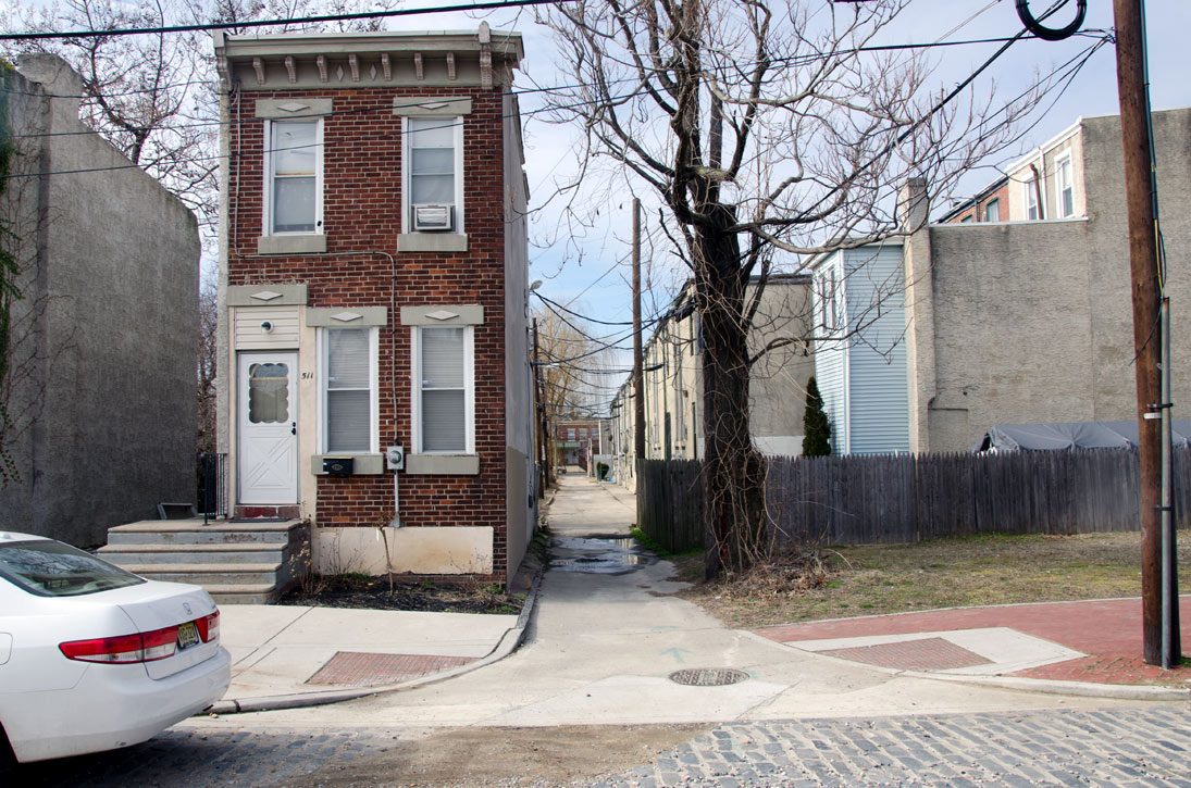 Clarion Street as seen from South 7th Street, February 14, 2012