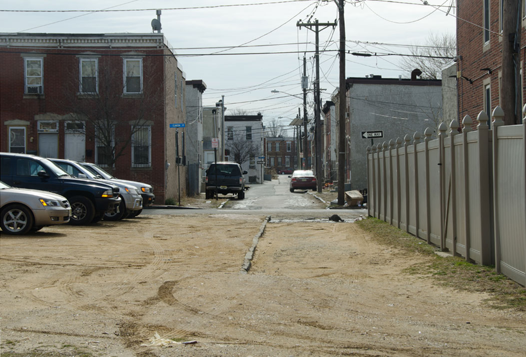 Looking South on Roberts Street from Clarion Street — February 14, 2012