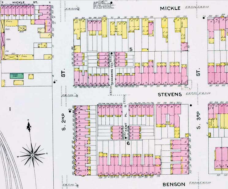 1906 Sanborn Fire Insurance Map — Cleveland Terrace (labeled Kent Place), plate 2