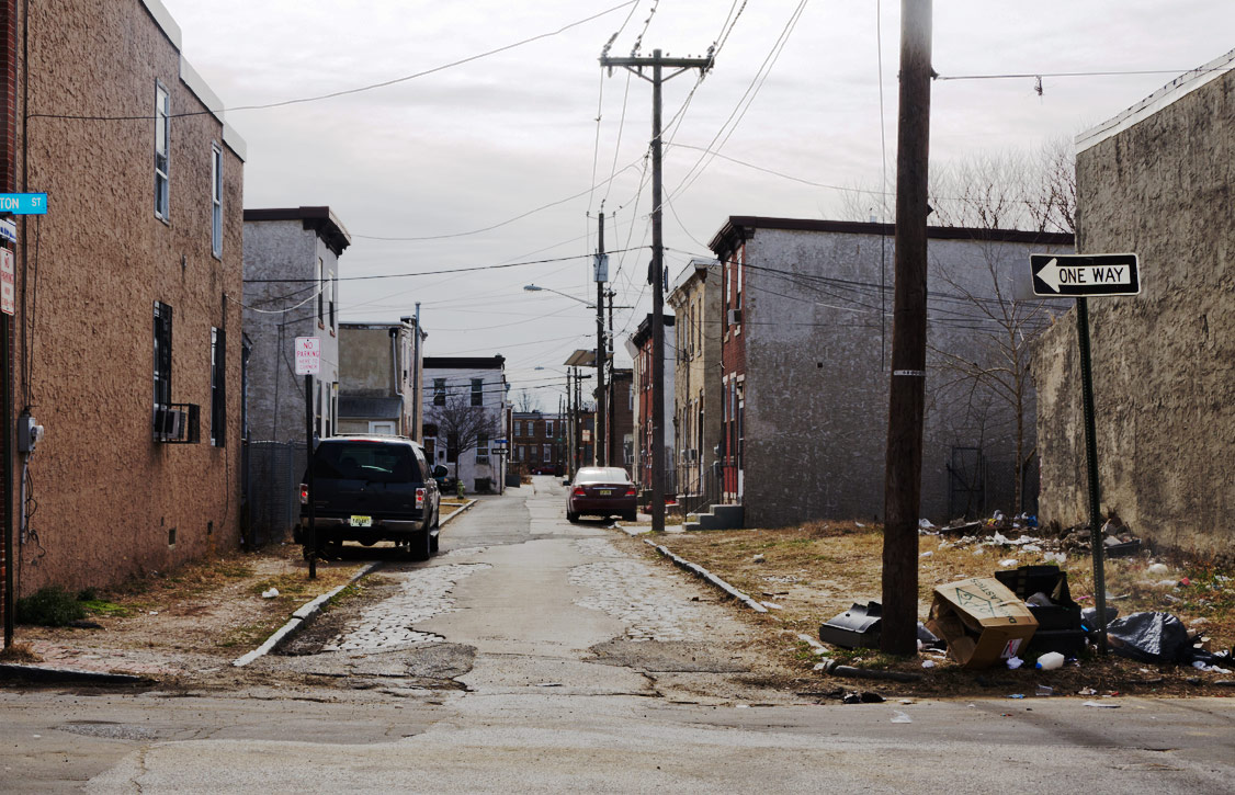 Looking South on Roberts Street from Clinton Street, February 14, 2012