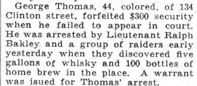 134 Clinton Street, 1932 George Thomas, Camden Courier-Post, June 7, 1932