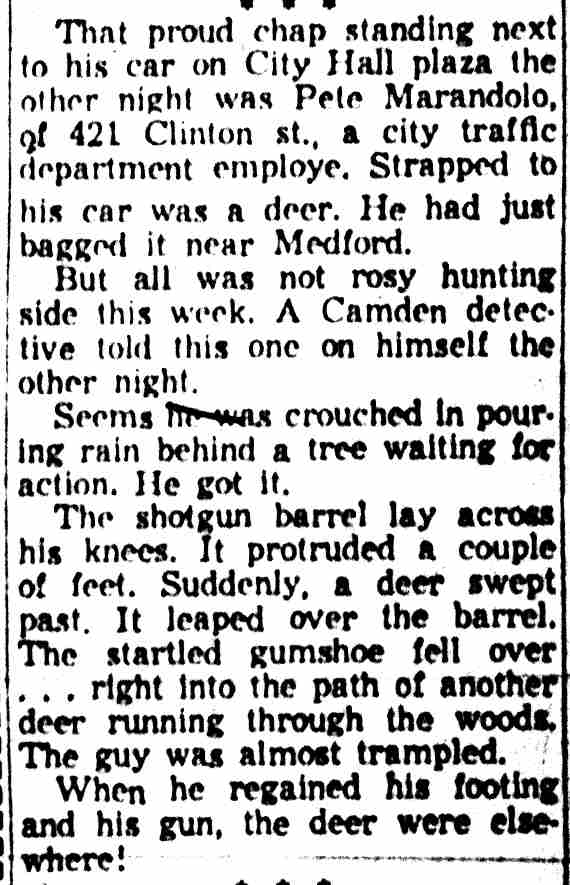 421 Clinton Street, 1957 Peter Marandolo, Camden Courier-Post, December 12, 1957