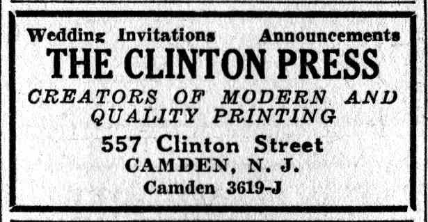 557 Clinton Street, 1931-1932 The Clinton Press, Camden Courier-Post