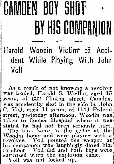 631 Clinton Street, 1914 Mrs. Cora Woodin & Family, Philadelphia Inquirer, September 27, 1914