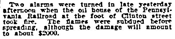 Clinton Street and the Delaware River, Philadelphia Inquirer, July 29, 1917