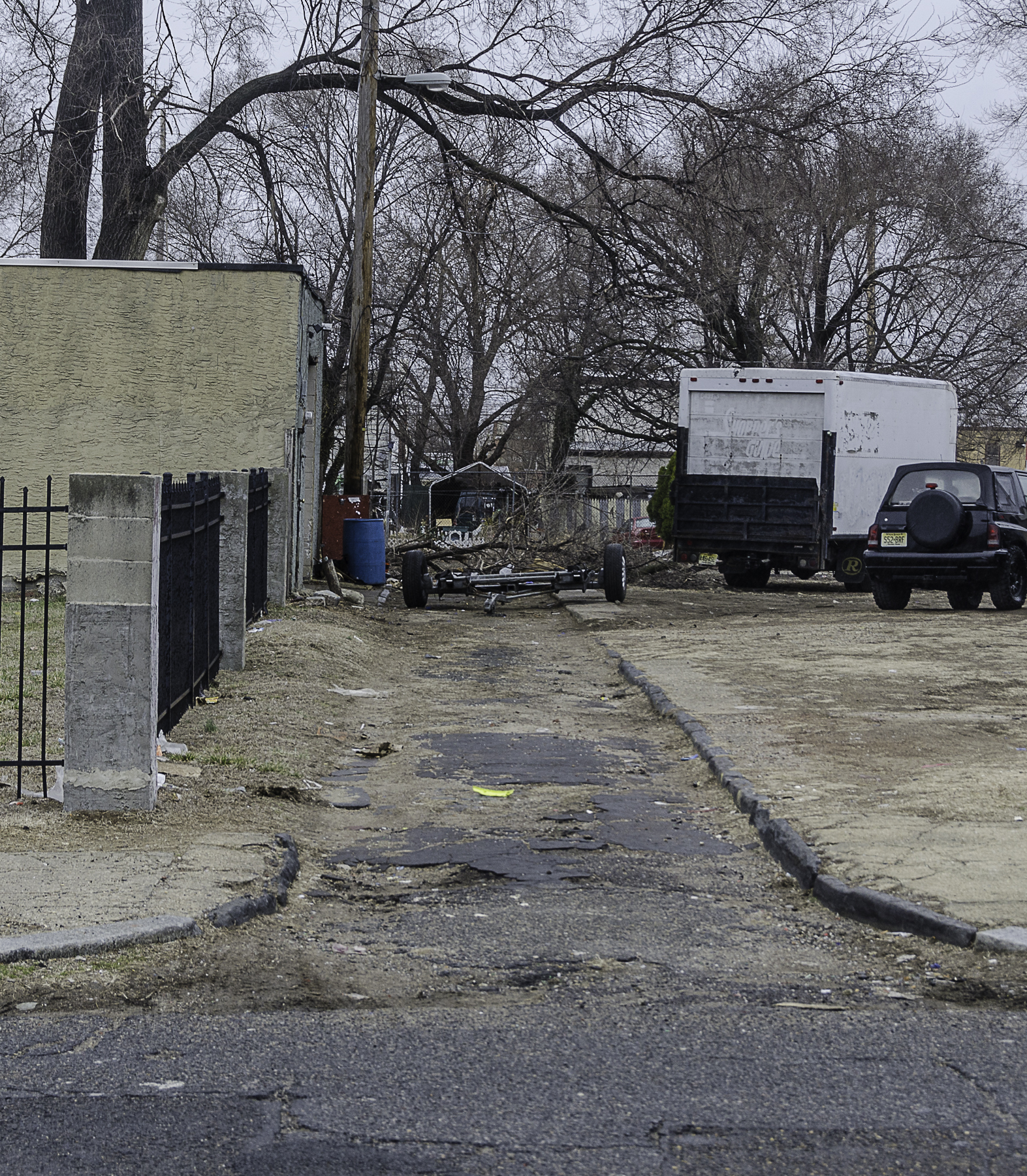 Looking north on Coates Avenue from Walnut Street, March 19, 2014