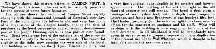 600 Block Cooper Street text, 1925
