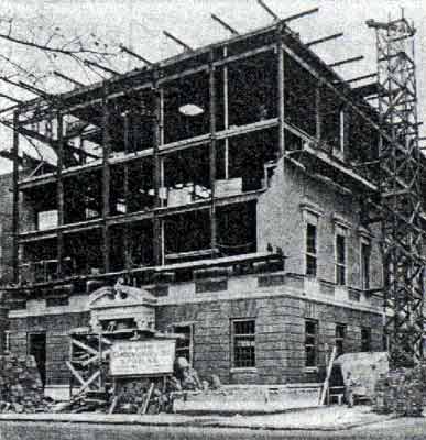 639 Cooper Street — Elks Lodge under construction, 1925