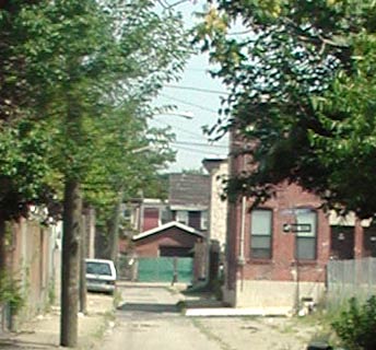 Dauphin Street looking south from Division Street, July 10, 2004