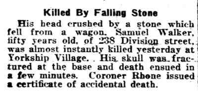 238 Division Street — Samuel Walker, Philadelphia Inquirer, January 16, 1919