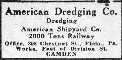 American Dredging Co. advertisement, Camden Courier-Post, March 12, 1930