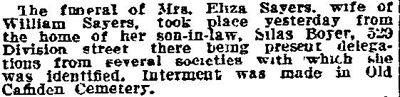 526 Division Street — Silas Boyer, Philadelphia Inquirer, March 4, 1913